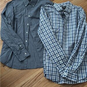 Men’s L Jos. A. Bank Plaid Button Down Shirts